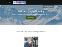 Tablet Screenshot of berkunair.com